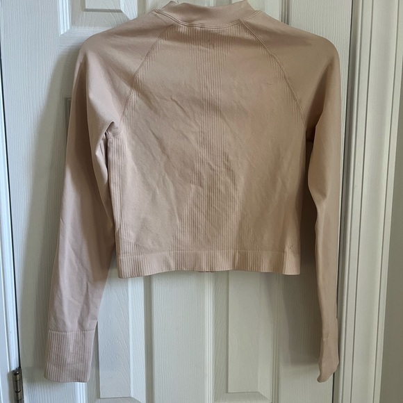 JoyLab Athletic Zip Up Jacket Womens Small Beige Stretchy Flexible Knit NWT‎ - Picture 7 of 11